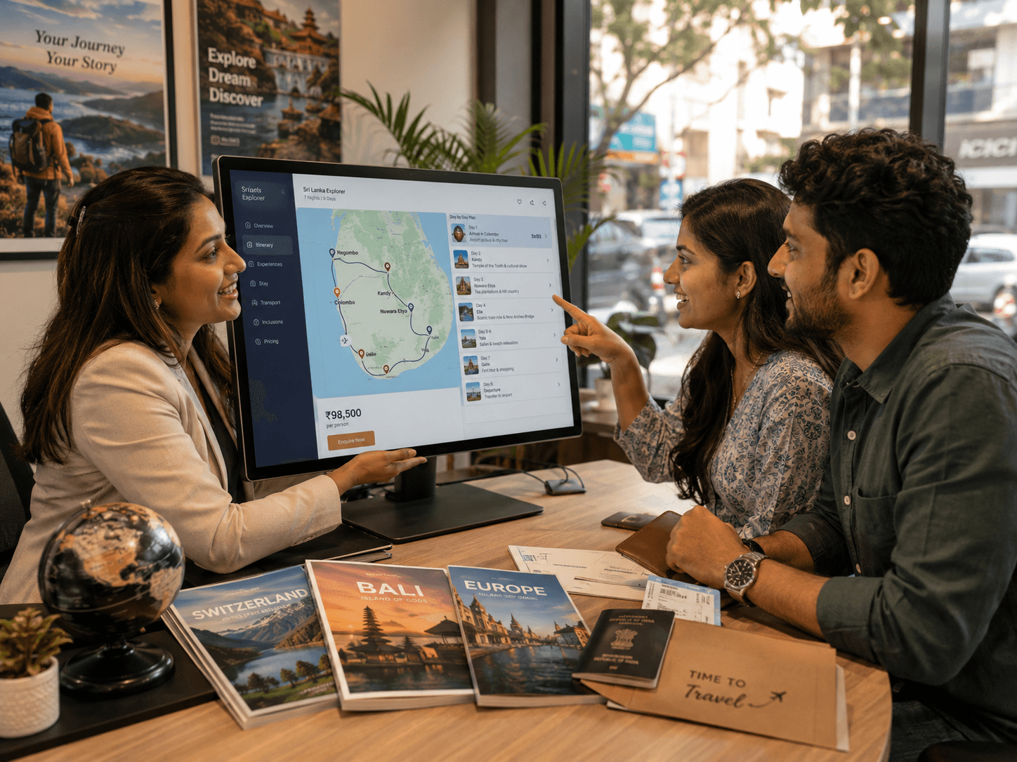 Travel Agency Digital Platform interface
